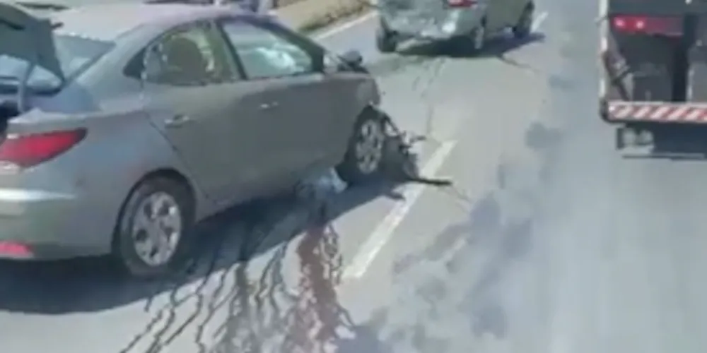 Ninguém ficou ferido com o acidente de trânsito