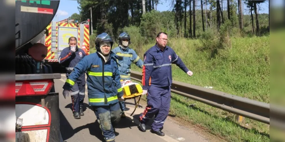 Equipes de socorro foram acionadas para atender a ocorrência