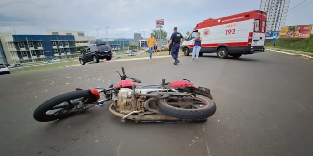 Motociclista estaria transitando pela rua Maria Rita Perpétuo da Cruz