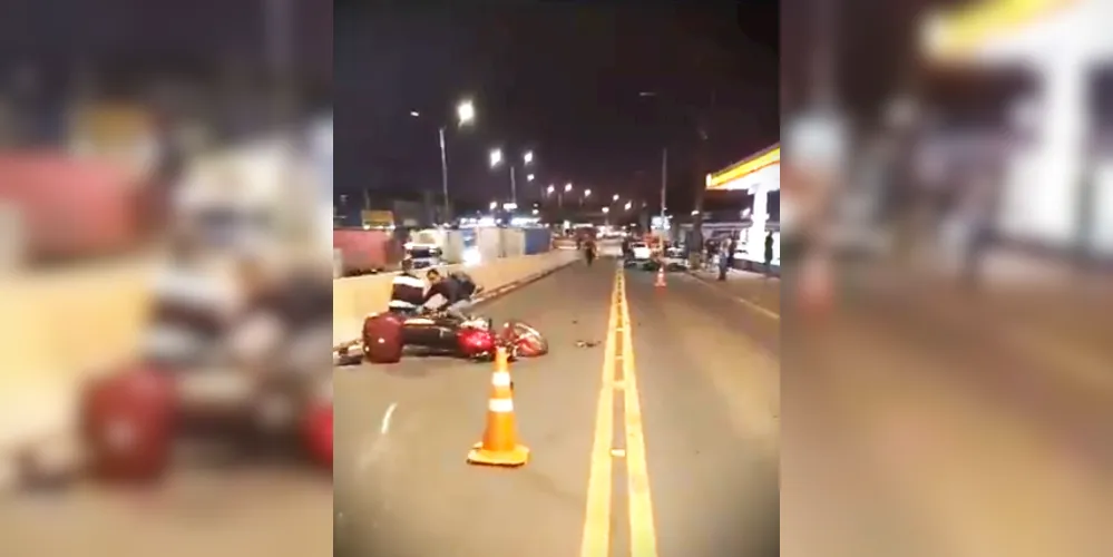 Colisão aconteceu na marginal da avenida Souza Naves