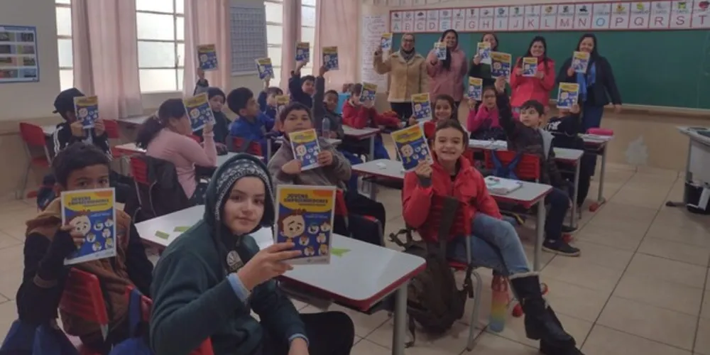 Alunos estão recebendo gibis sobre empreendedorismo