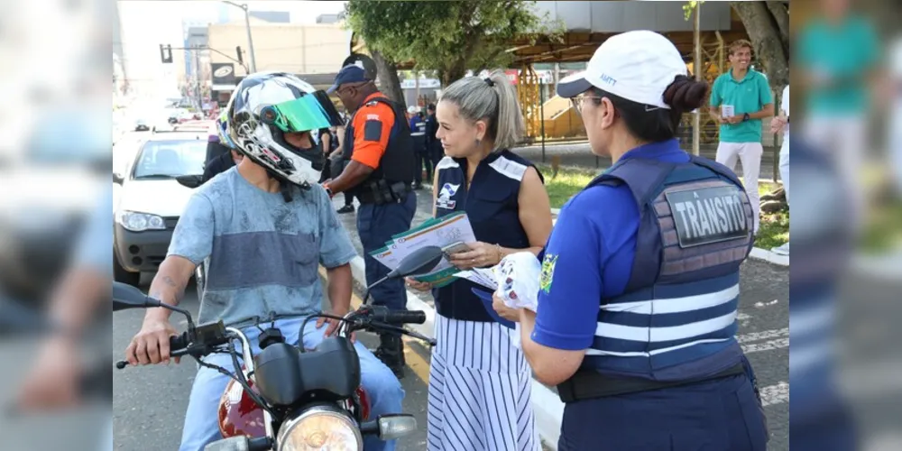 Nesta segunda, iniciou a Semana Nacional do Trânsito no Município