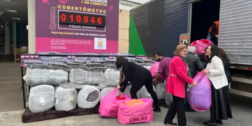 Doação foi entregue nesta quinta em Curitiba