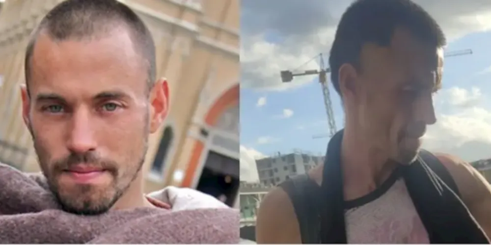 Rafael tinha 30 anos quando foi fotografado na Praça Tiradentes, na região central de Curitiba