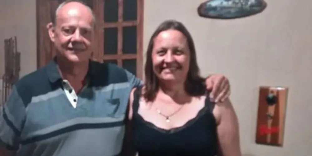 À esquerda Renato e à direita Márcia, vítimas do acidente