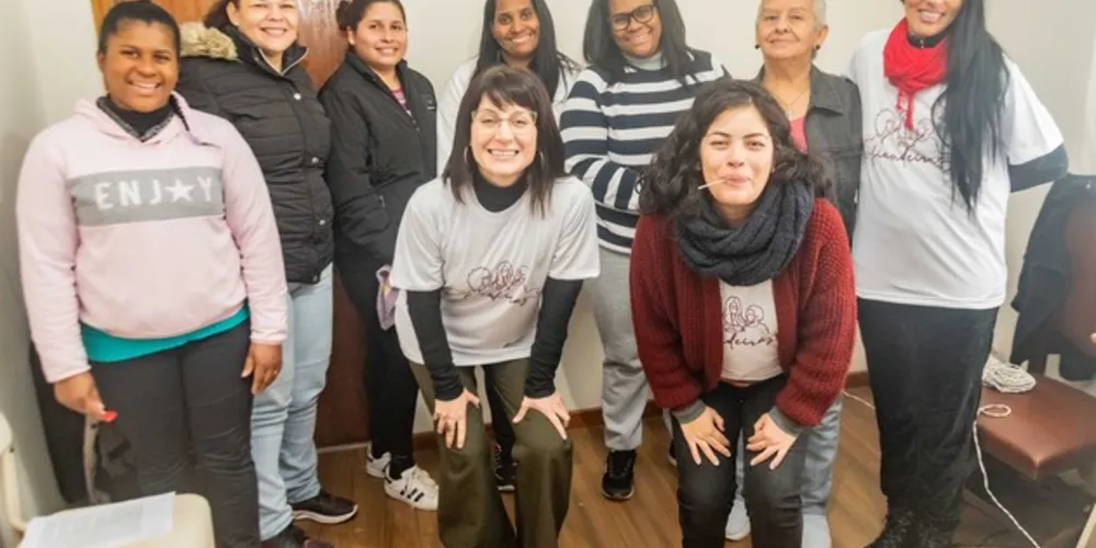 O último encontro na Caritas contou com a presença de dez mulheres