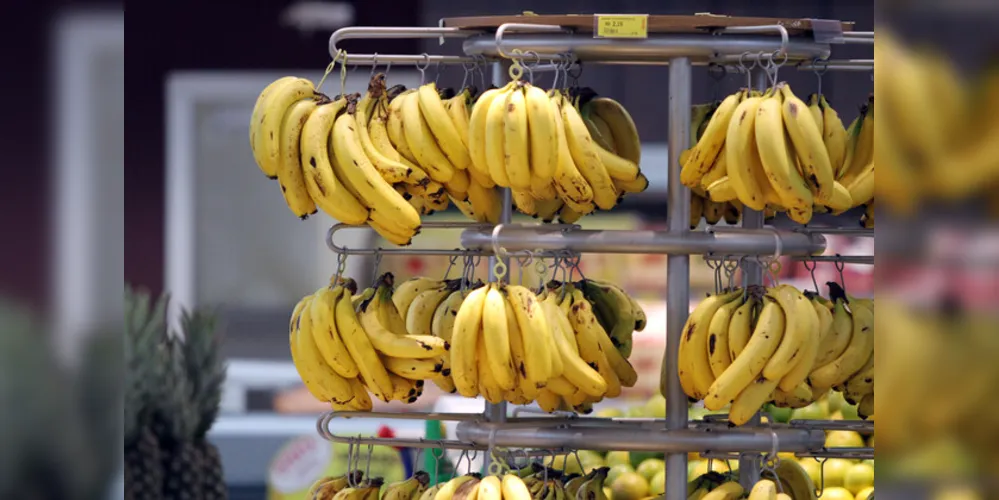 O item que teve mais aumento no preço foi a banana, com 19,52% de alta