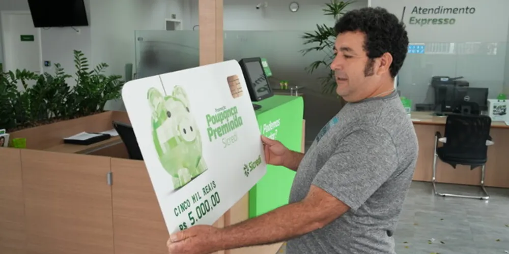 Vanderlei Bueno ganhou R$ 5 mil da premiação semanal