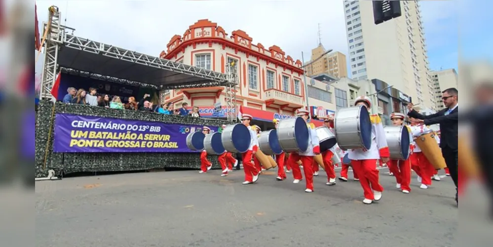 A celebração foi iniciada com a revista das tropas e forças de segurança, operacionais, civis e militares