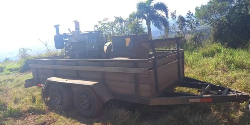 Gerador da empresa de telecomunicação na central de Guamiranga