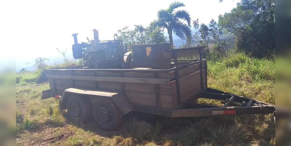 Gerador da empresa de telecomunicação na central de Guamiranga