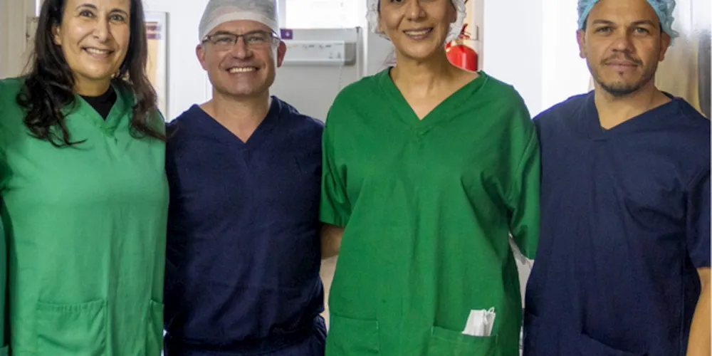 A equipe  contou com a médica Magaly Arrais, que faz parte do Hospital do Coração