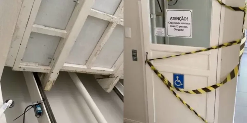 Situação aconteceu em um elevador de uma clínica de saúde