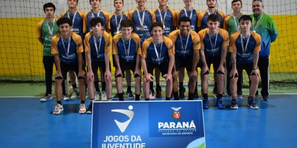 O time da Liga de Handebol dos Campos Gerais (LHCG), com o técnico Sandro de Lara, terminou com o vice-campeonato da etapa
