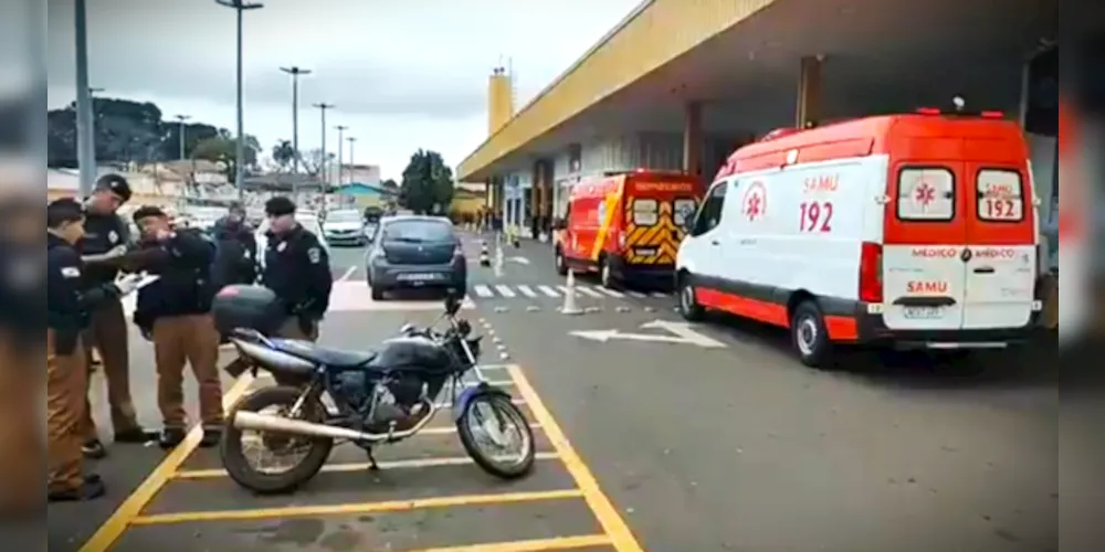 Equipes da PM, do Samu e dos Bombeiros foram acionadas para a ocorrência