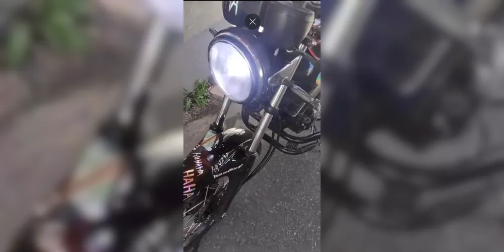 Moto foi apreendida na última terça-feira (12), na BR-277