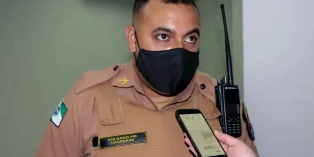 O soldado Márcio Tiago Gasparini, de 33 anos, que ficou quatro dias preso.