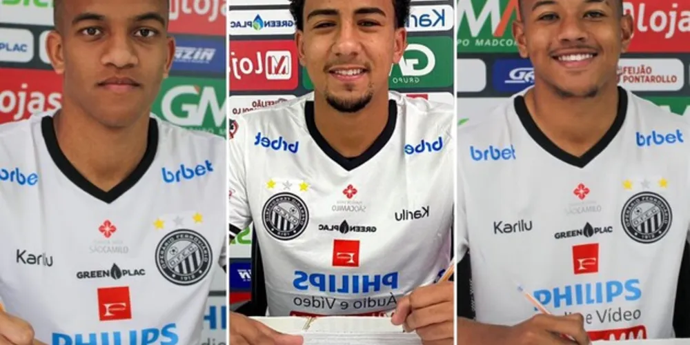 Jogadores do sub-20 assinaram o contrato profissional até o fim de 2025