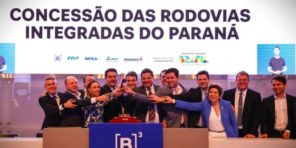 Leilão do 'Lote 1' dos pedágios aconteceu na Bolsa de Valores (B3)