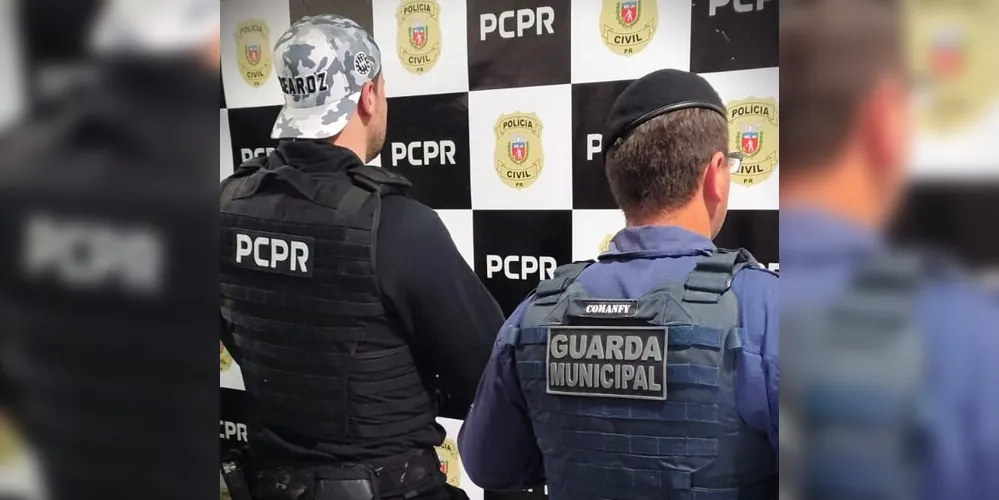 Equipes da Guarda Municipal e da Polícia Civil fizeram a prisão