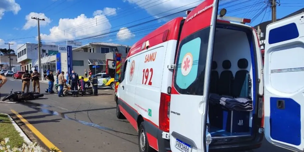 Equipe do Samu foi acionada para atender a ocorrência