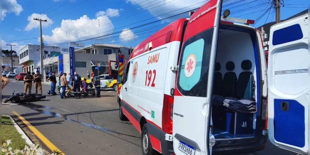 Equipe do Samu foi acionada para atender a ocorrência