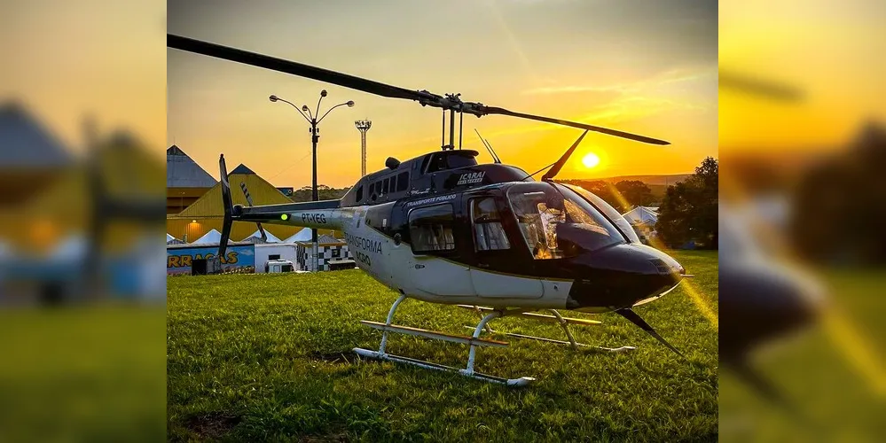 Empresa que está realizando os voos é a Heli Tur Taxi Aéreo