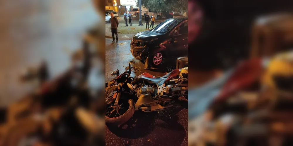 Acidente aconteceu no início da noite desta quinta-feira (27), no bairro Santa Paula