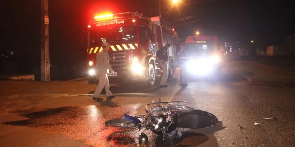 Equipes dos Bombeiros atenderam a ocorrência