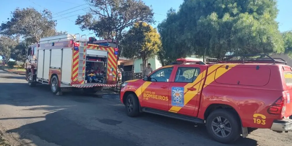 Efetivo do Corpo de Bombeiros foi mobilizado para o 'incêndio em residência'