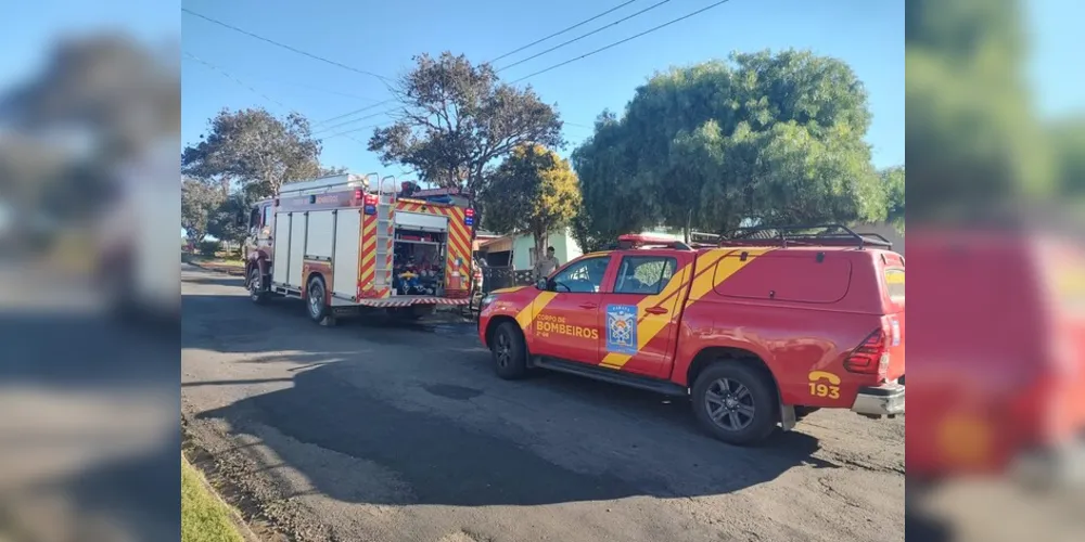 Efetivo do Corpo de Bombeiros foi mobilizado para o 'incêndio em residência'