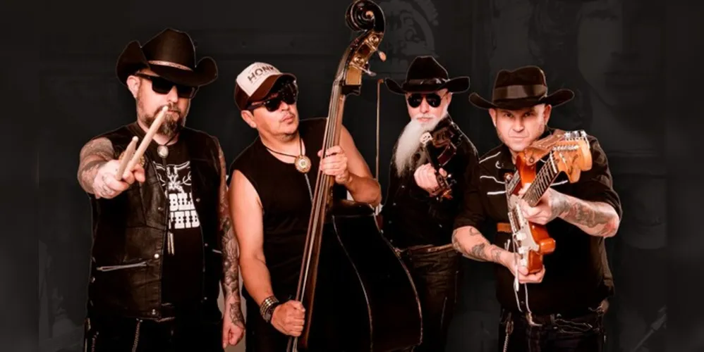 Na sexta-feira tem show da banda 'Hillbilly Rawhide' no Estação PG