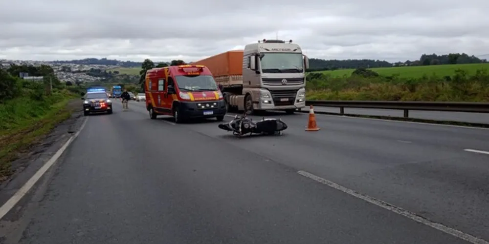 Acidente foi próximo ao viaduto de acesso ao núcleo