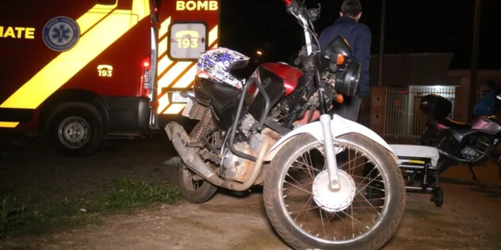 Moto Yamaha foi levada para a casa de parentes após o acidente