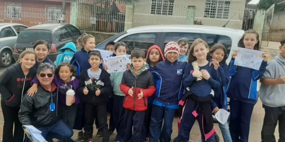 As ações realizadas pelos alunos tiveram o intuito conscientizar a comunidade