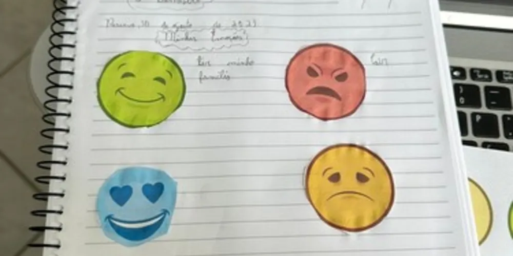 Emojis ajudaram na composição da aula
