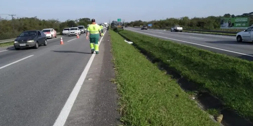 O motorista fugiu sem prestar socorro