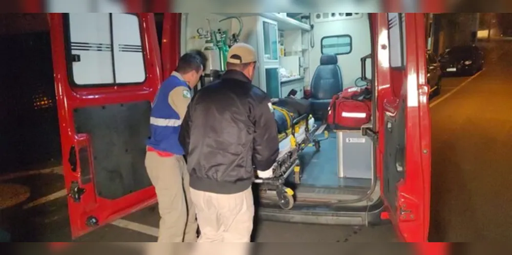 Vítima sofreu uma contusão nas costelas e foi levada até a UPA Santa Paula pelo Corpo de Bombeiros (Siate)