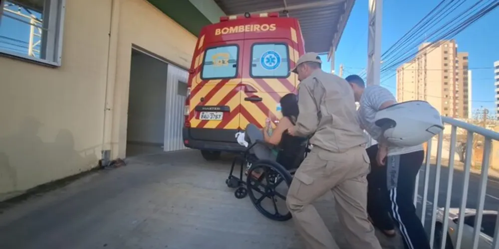 Vítima foi levada à UPA Sant'Ana