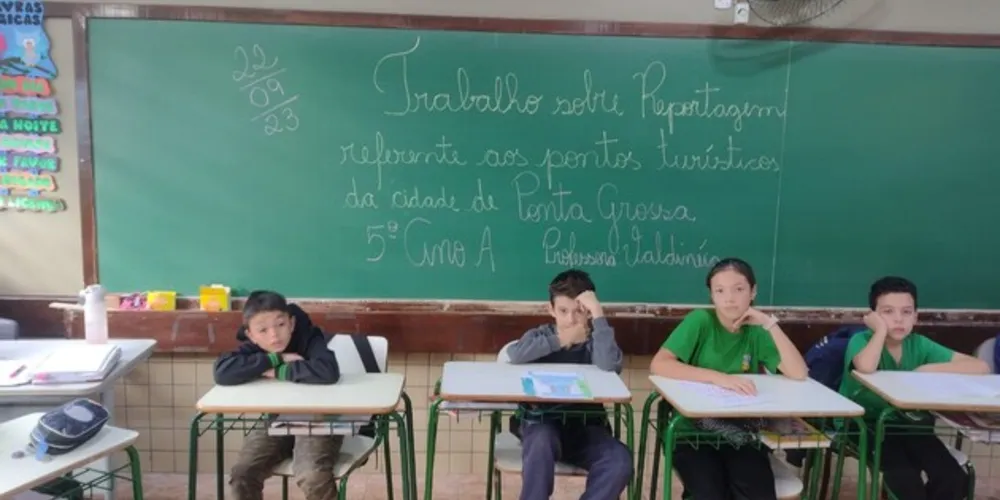 Trabalho em sala e com os familiares rendeu ampla matéria jornalística dos estudantes