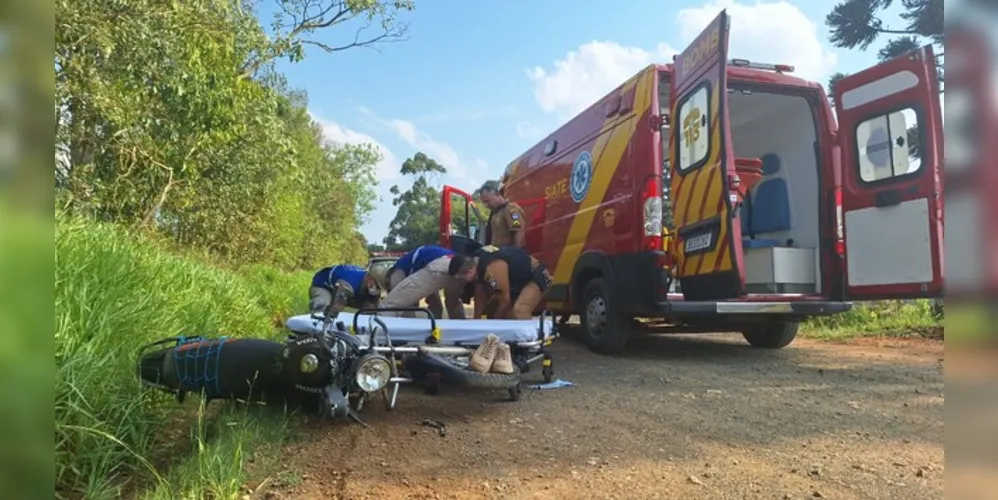 Jovem foi socorrido pelo Corpo de Bombeiros (Siate)