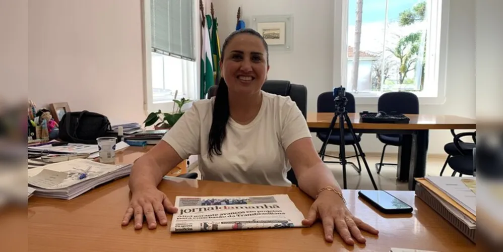 Prefeita Fernanda Sardanha (PSD) concedeu entrevista ao Jornal da Manhã e Portal aRede e falou sobre o desenvolvimento municipal