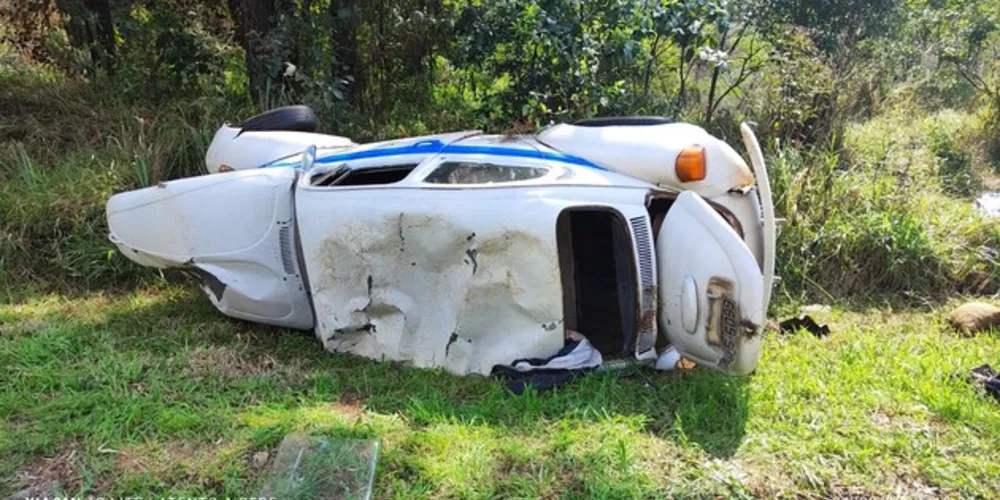 Acidente na PR 160, em Imbaú, ocorreu na manhã desta quinta-feira (31)