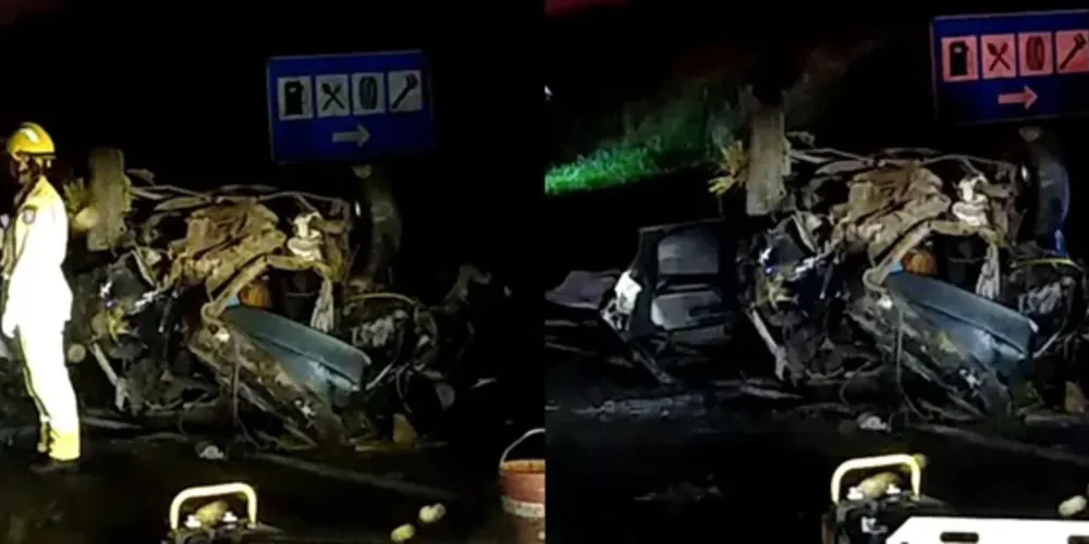 Acidente ocorreu na madrugada do último sábado (9), no bairro Cajuru, em Curitiba