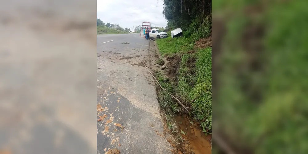 Acidente na PR-160, em Telêmaco Borba, aconteceu nesta sexta-feira (08)