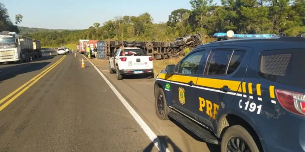 Acidente ocorreu no km 214 da BR 277