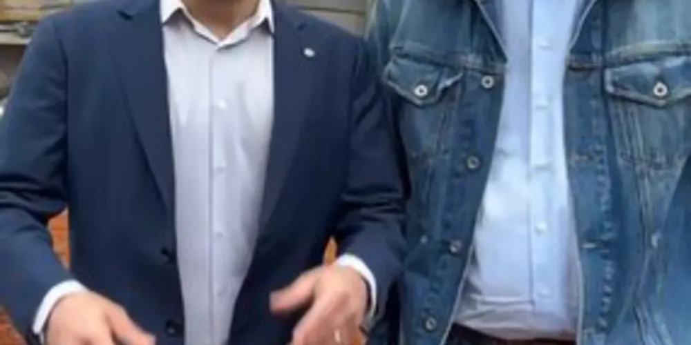 Deputado Aliel Machado com o ministro Carlos Fávaro, durante visita à Maltaria dos Campos Gerais | Autor: Reprodução