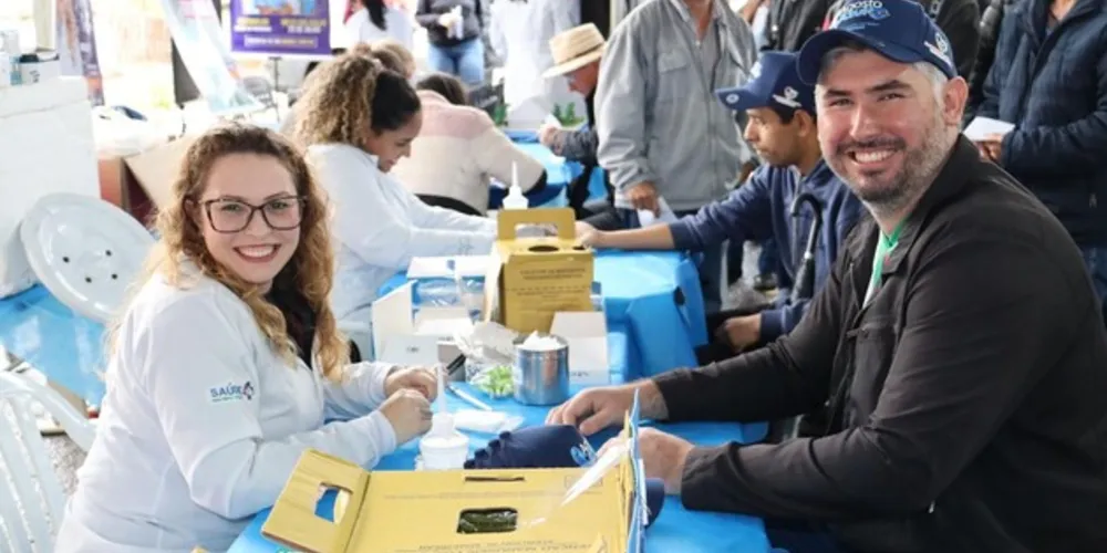 No último sábado (14), as secretarias de saúde e esportes promoveram o 1° Festival Esportivo Agosto Azul, em Cândido de Abreu
