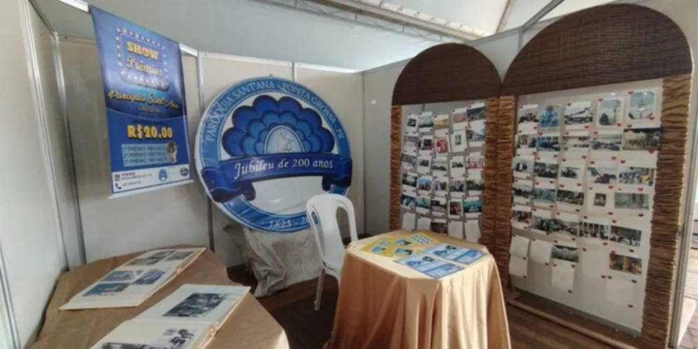 O estande funciona pela manhã e à tarde