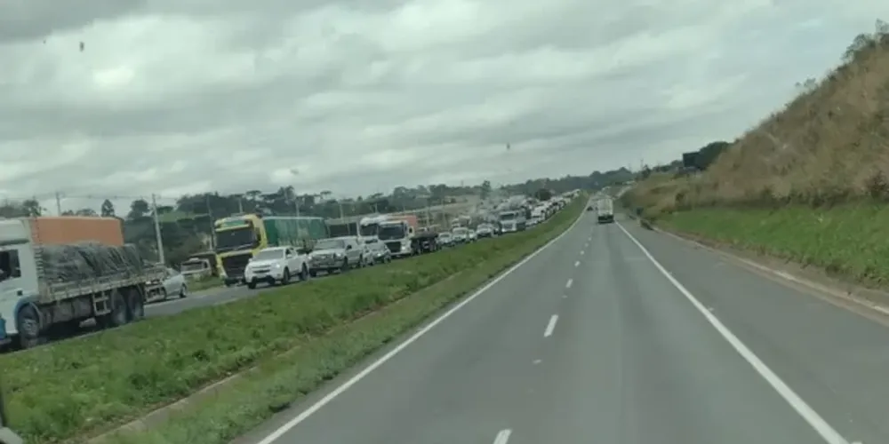 Fluxo foi complicado para quem seguia no sentido Interior